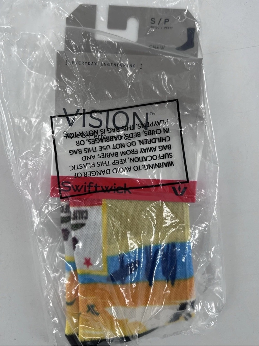 Swiftwick Vision Crew Impression California Socks Size S Small NWT New